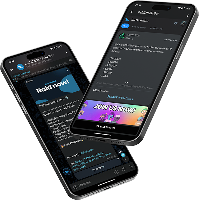 RaidSharksBot Telegram Ads